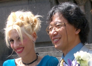 Tetsuro (Italy) and Alina (Romania) - met and married in 2004